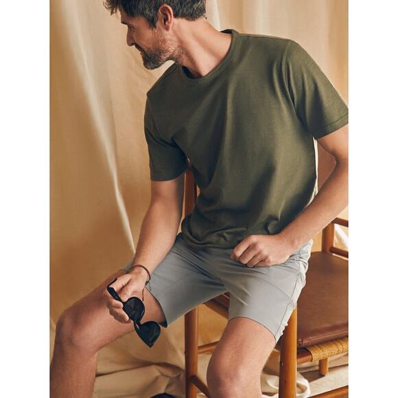 Faherty Men’s All Day Shorts In Ice Gray Size 36 - Picture 4 of 13